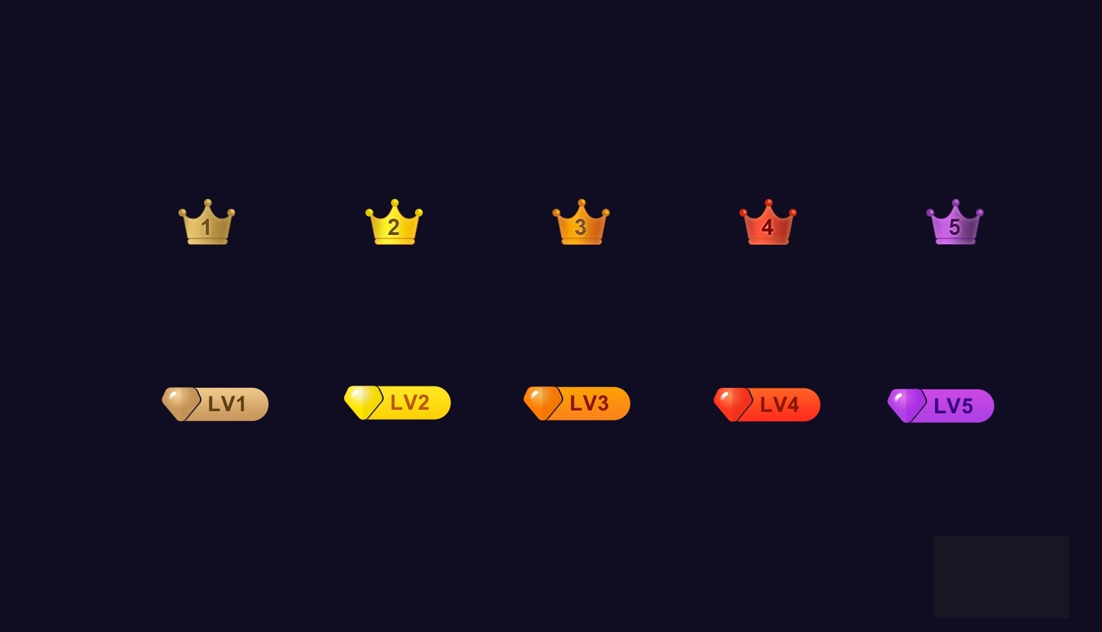 网友分享的超级漂亮PSD等级素材