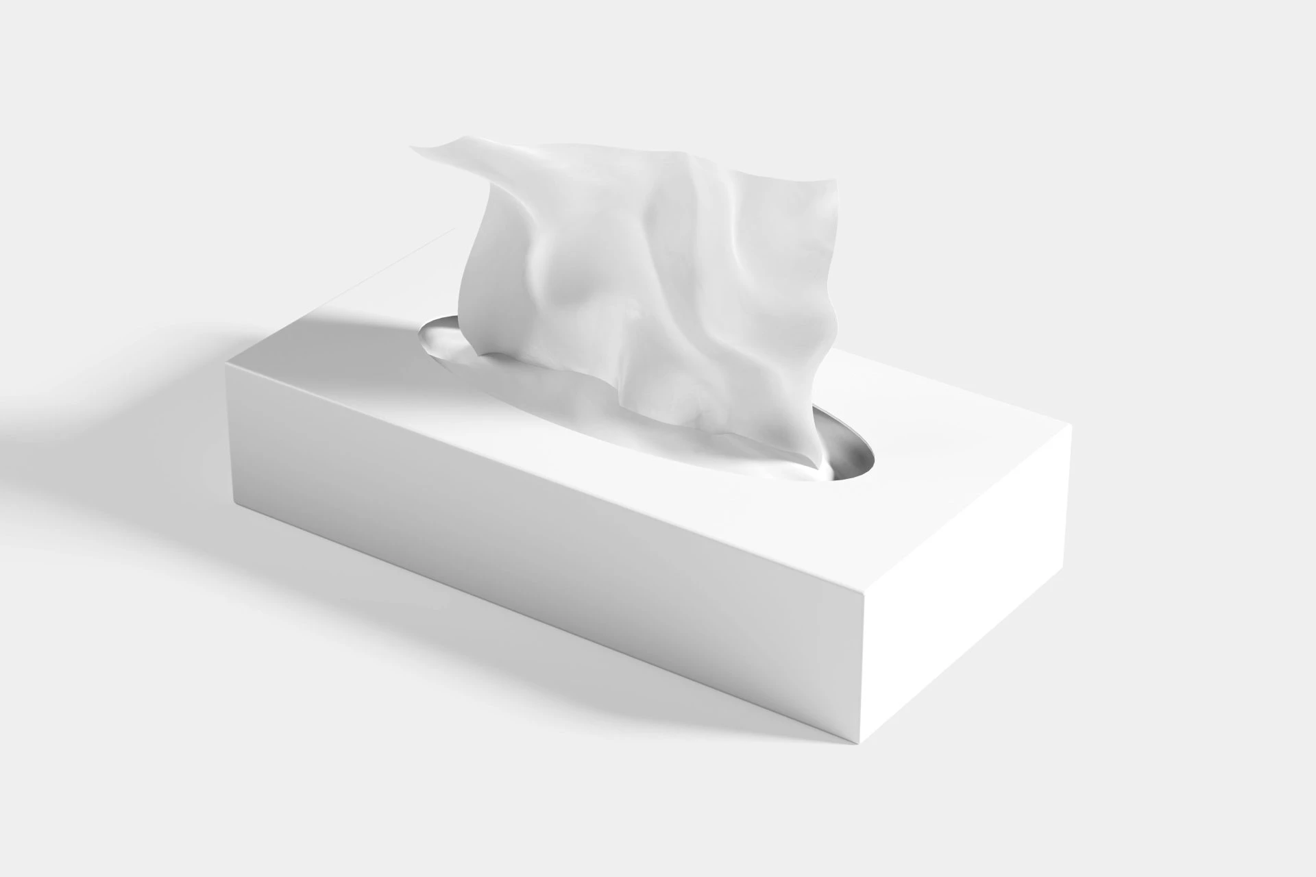 极简餐巾纸纸巾抽纸纸盒包装盒样机