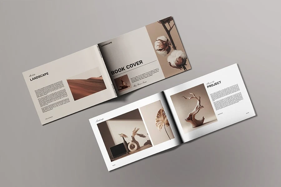 画册杂志模型样机 (PSD)