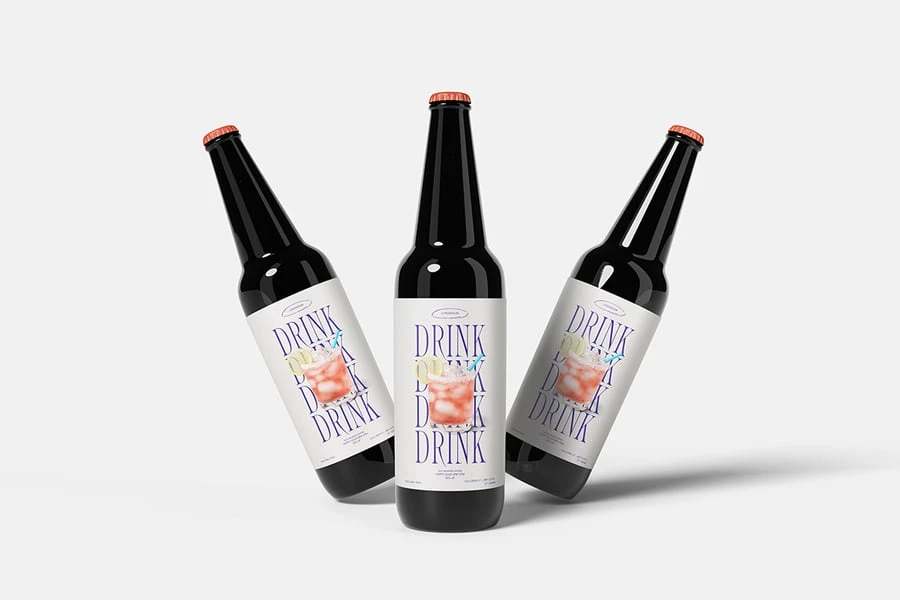 玻璃瓶模型样机 (PSD)