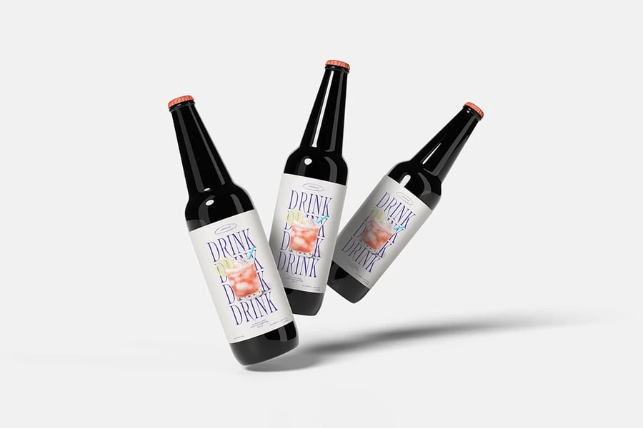 玻璃瓶模型样机 (PSD)