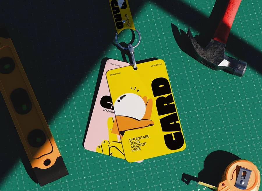 ID卡/身份证模型样机 (PSD)