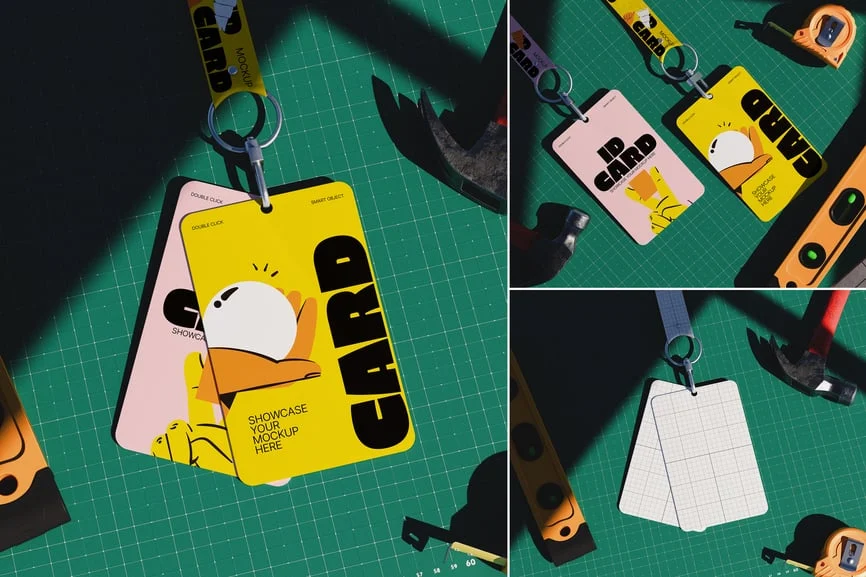 ID卡/身份证模型样机 (PSD)