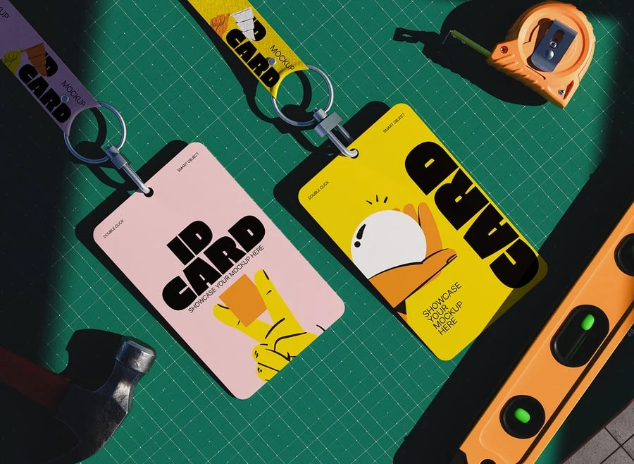 ID卡/身份证模型样机 (PSD)