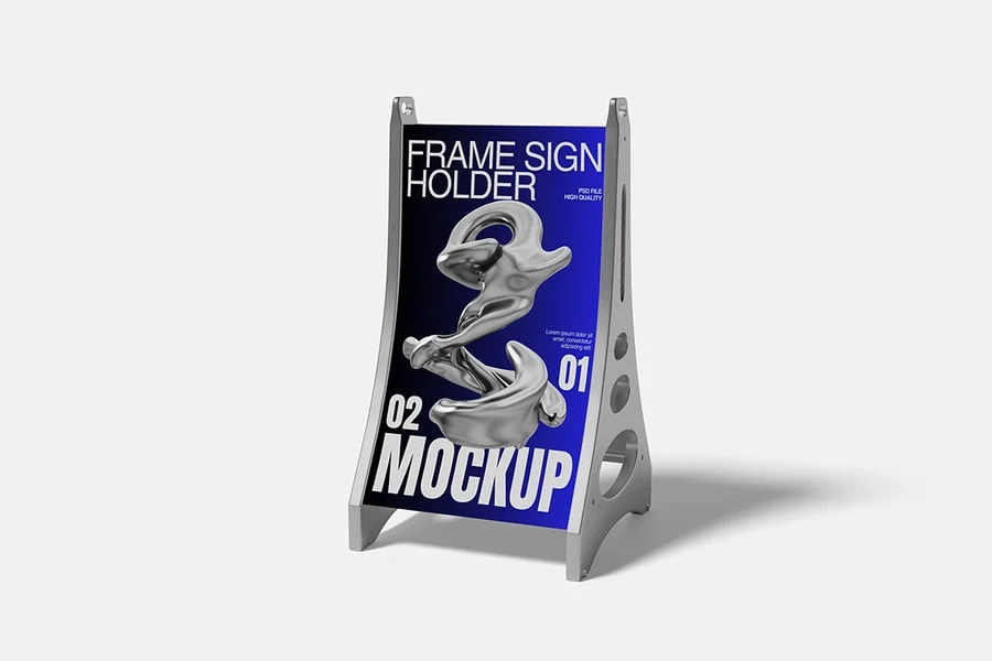 框架标牌架模型