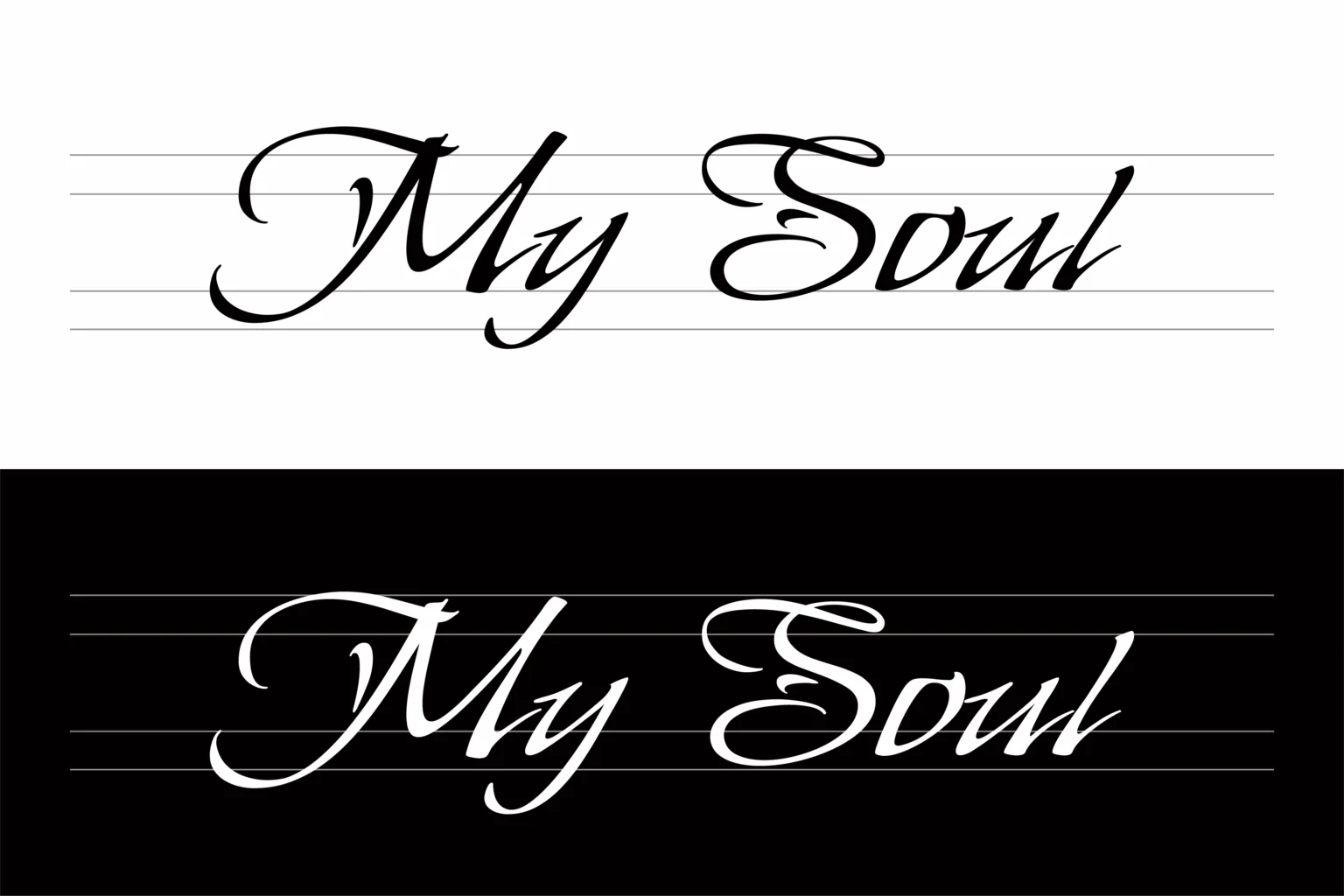 My Soul - 一款自由、随性且充满艺术感英文开源字体