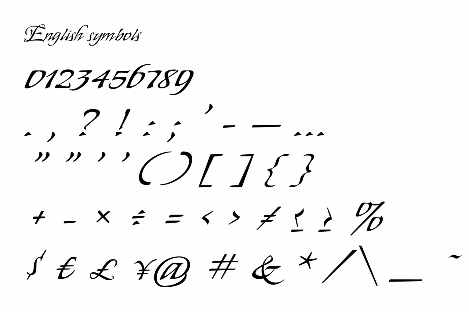 My Soul - 一款自由、随性且充满艺术感英文开源字体