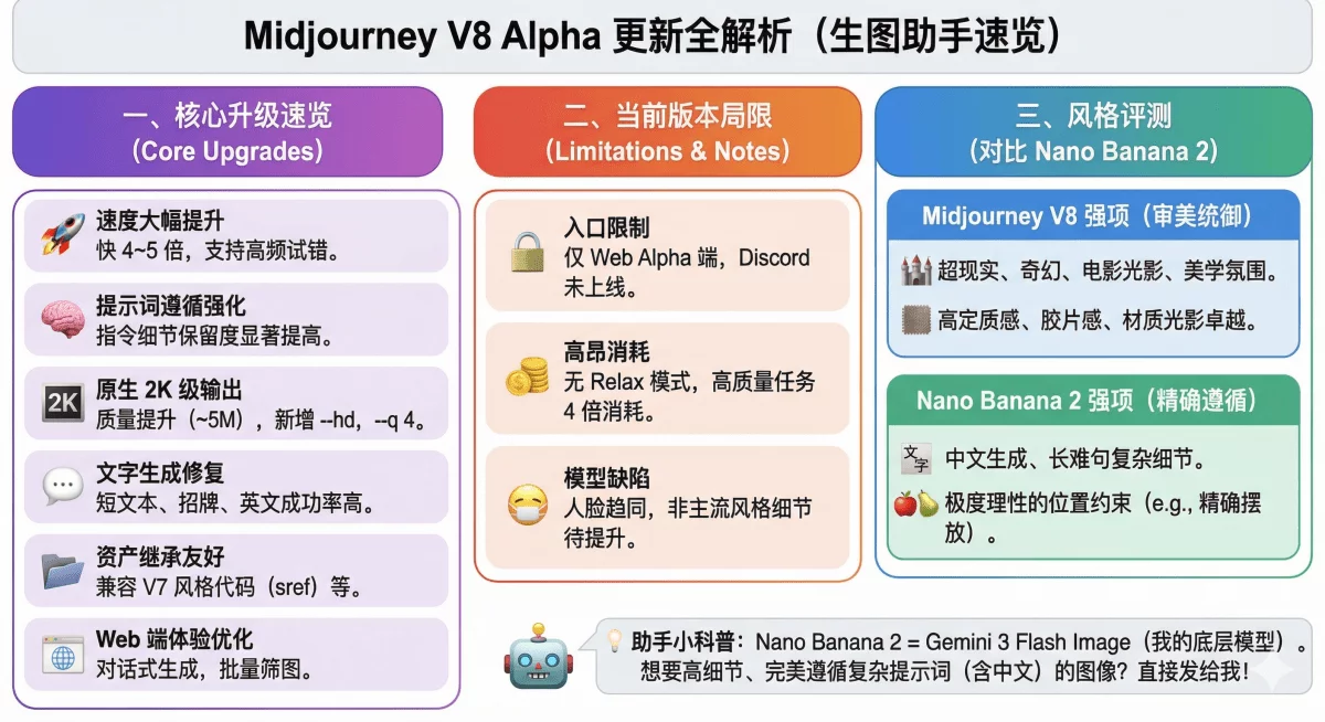 Midjourney V8史诗级更新!40组对比图超大杯实测!插图 Midjourney V8史诗级更新!40组对比图超大杯实测!插图