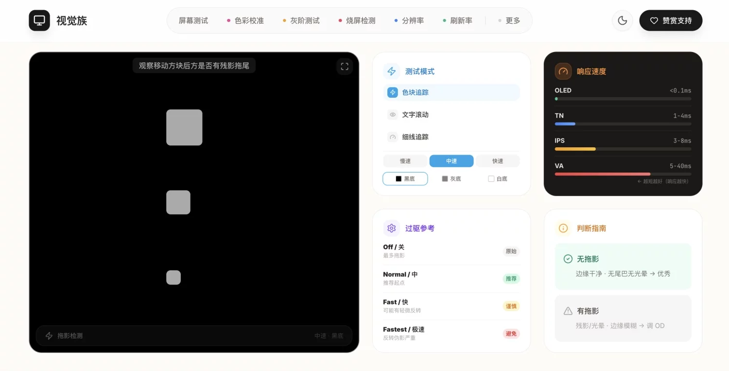 显示器怎么检测?我做了一个开箱即用的全平台屏幕检测工具插图4 显示器怎么检测?我做了一个开箱即用的全平台屏幕检测工具插图4