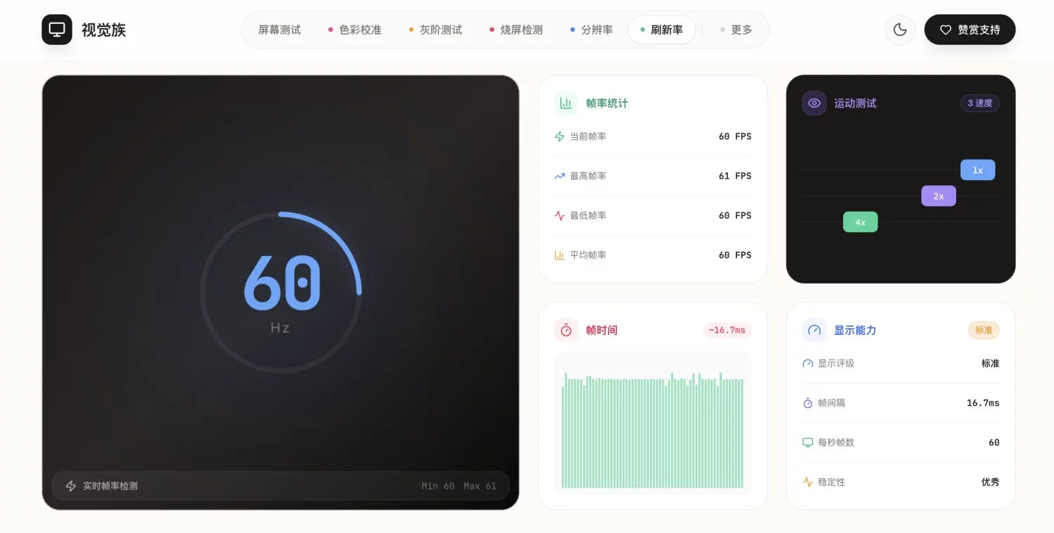 显示器怎么检测?我做了一个开箱即用的全平台屏幕检测工具插图5 显示器怎么检测?我做了一个开箱即用的全平台屏幕检测工具插图5