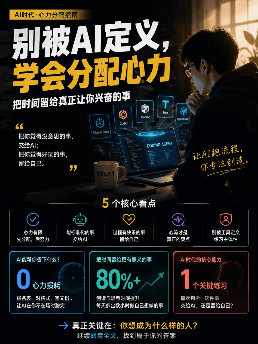 不想做的事交给AI,想做的事留给自己
