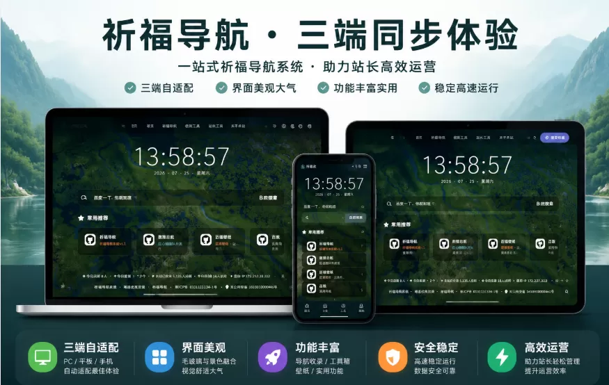 祈福导航系统V1.8修复后台登录超时和未选中问题 新增批量操作站点和分类功能插图 祈福导航系统V1.8修复后台登录超时和未选中问题 新增批量操作站点和分类功能