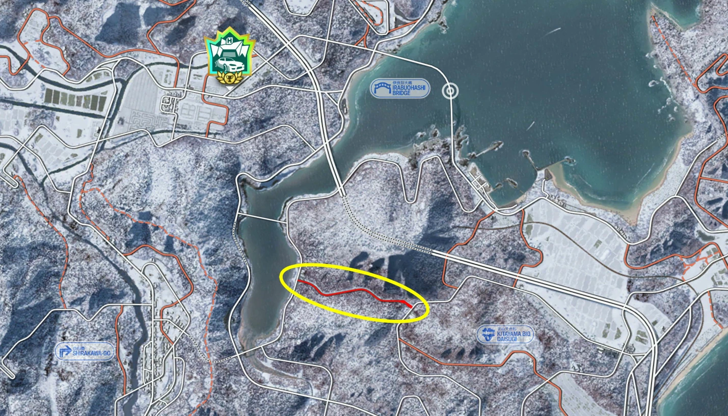 《极限竞速地平线6》S5冬季赛攻略:全赛事车辆推荐与调校代码插图4 地平线6霜山南区寻宝地点