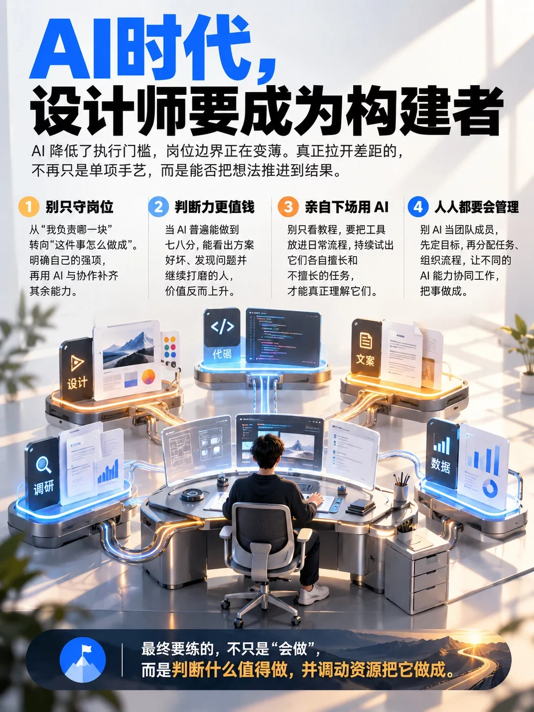 Facebook前设计副总裁Julie Zhuo:AI时代设计师最该补的4种能力插图 AI时代设计师要成为构建者全文速览图