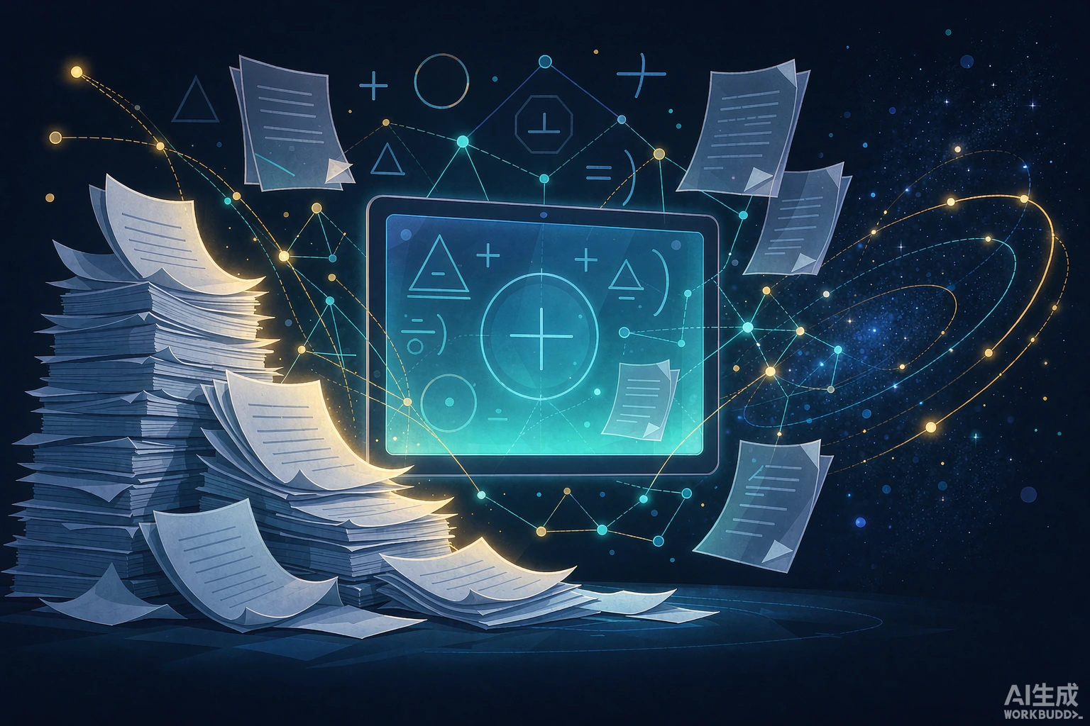 OpenAI开源math仓库:722篇AI数学手稿,平均3小时算力一篇插图 OpenAI math仓库722篇AI数学手稿场景插画