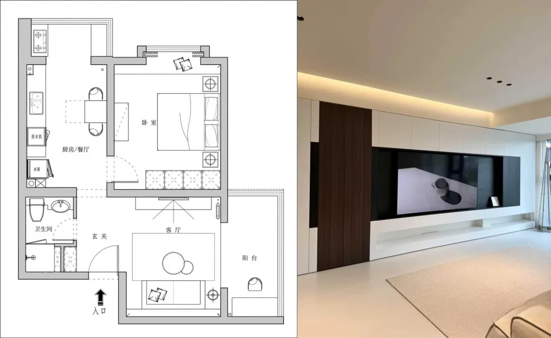 Kimi K3.1 Pro 实测:国产旗舰把 3D 建模和视频动效卷上新台阶插图2 户型平面图与装修风格参考图:两张互不对应的素材也能融合还原
