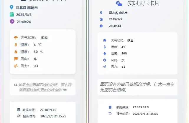 主题侧边栏显示天气预报加一言教程[WordPress主题美化]