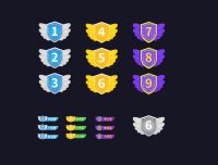 网友分享的超级漂亮PSD等级素材