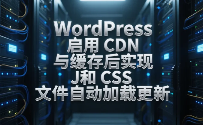 WordPress 启用 CDN 与缓存后实现 JS 和 CSS 文件自动加载更新