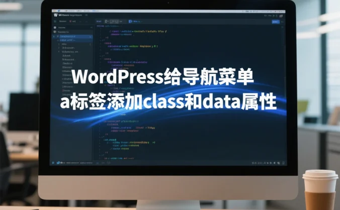 WordPress给导航菜单a标签添加class和data属性