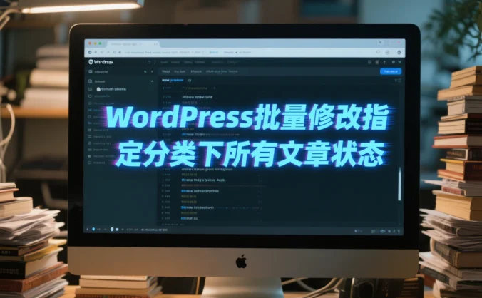 WordPress批量修改指定分类下所有文章状态
