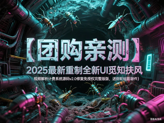 【团购亲测】2025最新重制全新UI觅知扶风视频解析计费系统源码v2.0修复免授权完整版附送轮询插件