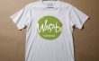 逼真的白色t恤场景模型