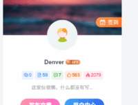 子比主题美化 – 用户信息小工具底部两个按钮美化