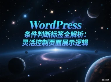 WordPress 条件判断标签全解析：灵活控制页面展示逻辑