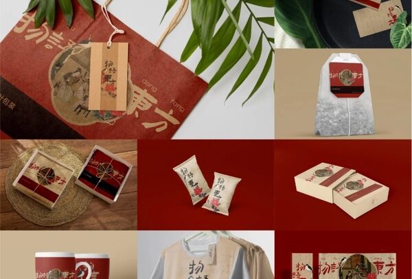国潮茶包装样机