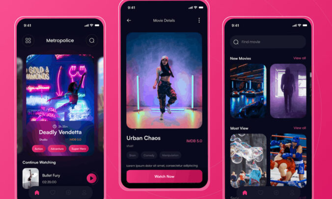 流行短视频APP UI界面设计模板figma套件