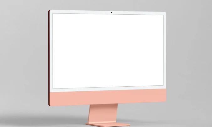 电脑iMac显示器一体机网页UI界面设计作品展示贴图样机