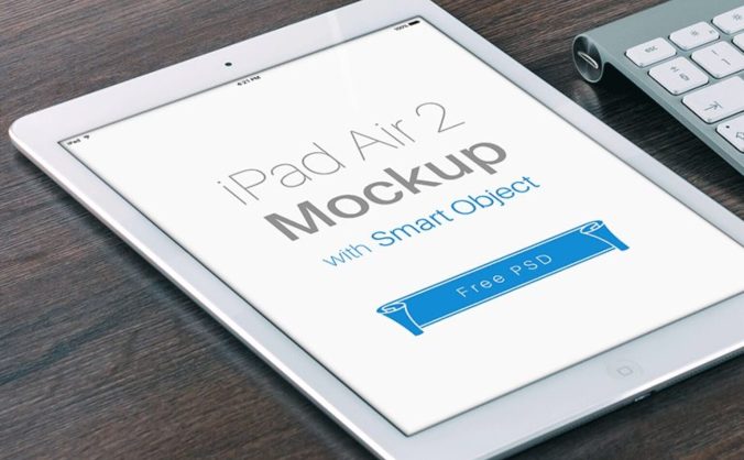 带四个滤镜的高端iPad Air展示样机