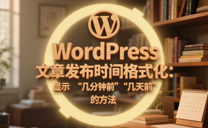 WordPress 文章发布时间格式化:显示 “几分钟前”“几天前” 的方法