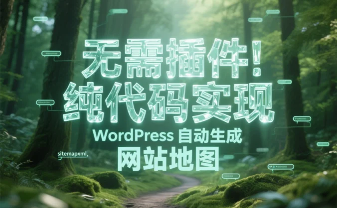 无需插件!纯代码实现 WordPress 自动生成 sitemap.xml 网站地图