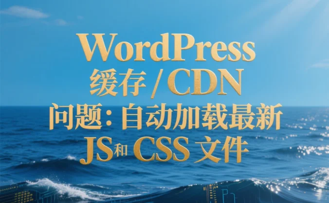 WordPress 缓存 / CDN 问题:自动加载最新 JS 和 CSS 文件