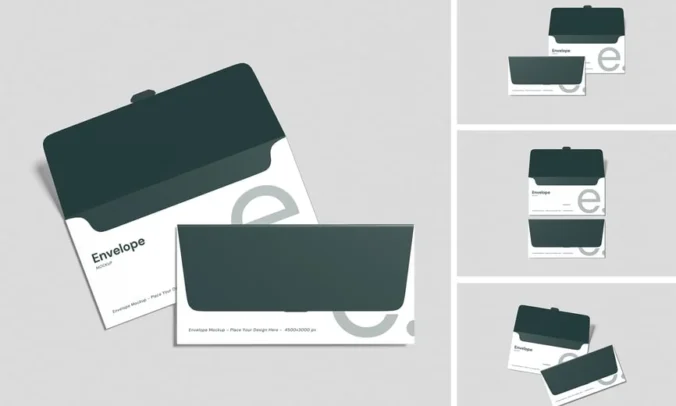 信封模型样机 (PSD,PDF)