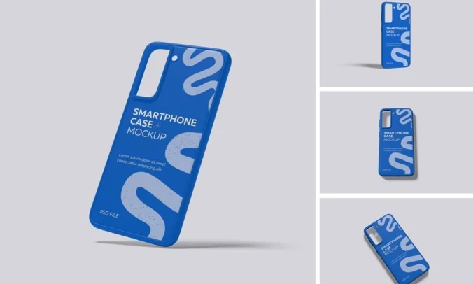 智能手机案例模型样机 (PDF,PSD)