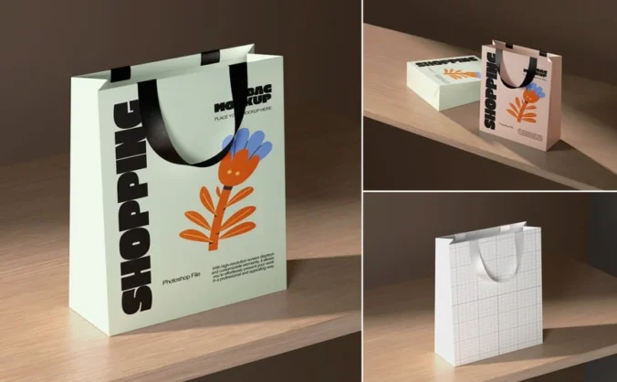 豪华袋模型样机 (PSD)