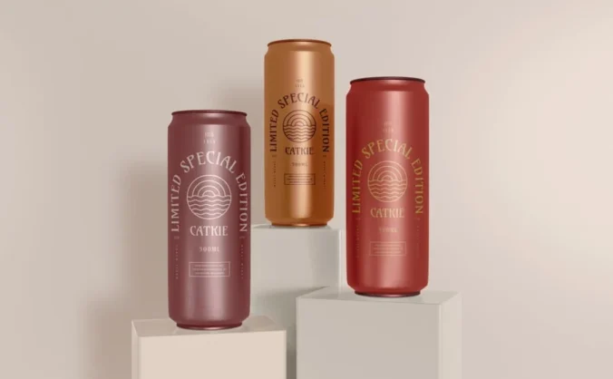 铝制易拉罐模型套件1卷样机 (PSD)