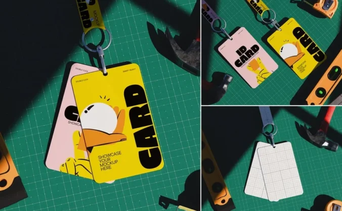 ID卡/身份证模型样机 (PSD)