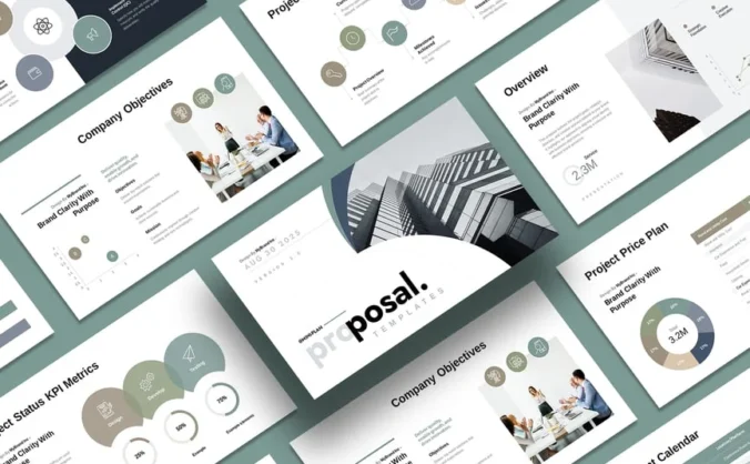 业务项目提案PPT模板 (PPTX)