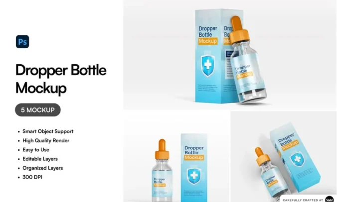 滴管瓶模型样机 (PSD,PNG)