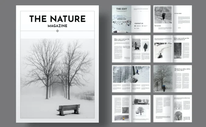 时尚杂志排版画册模版 (INDD)