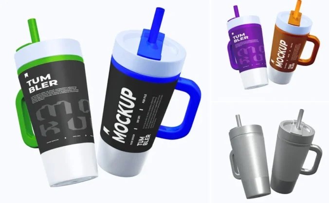 带手柄的玻璃杯模型(PSD)