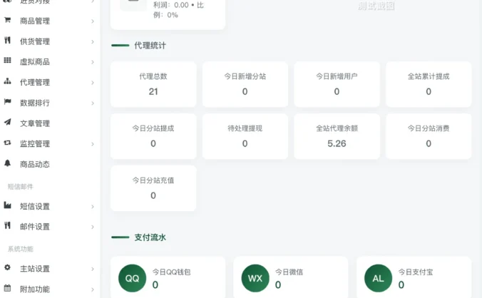 秋云自助下单系统更新V2版本 彩虹云商城二开美化版
