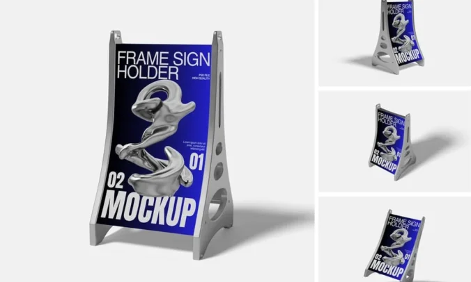 框架标牌架模型