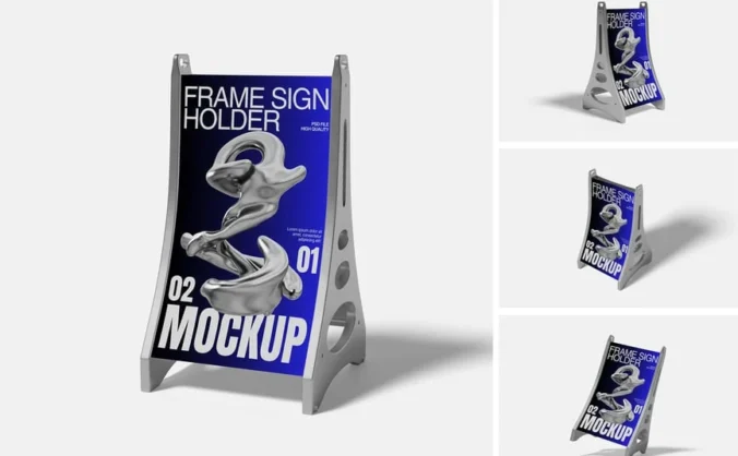 框架标牌架模型