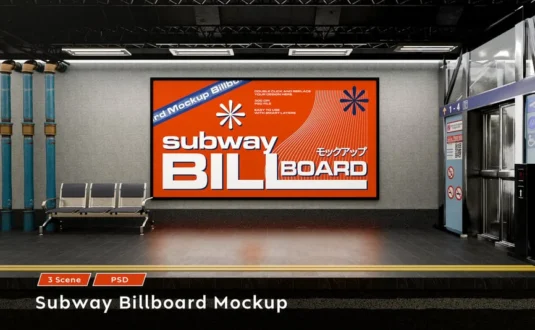 地铁广告牌模型