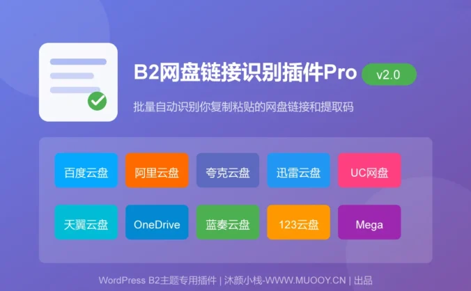 【原创】B2网盘链接识别插件Pro2.0.0 - 批量自动识别网盘链接和提取码